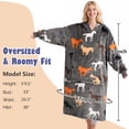 thumbnail image 4 of Catalonia Full Body Oversized Blanket Hoodie Sweatshirt, Extra Long Wearable Fleece Pullover, Gift for Adult Men Women Wife Girlfriend, 4 of 7