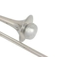 thumbnail image 2 of KAKOWELY Trombone Mute Device 1PC Tenor Slide Trombone Mute Aluminium Alloy Muffler Music Instrument Mute Device Tenor Trombone Tonometer Long Trombone Silencer for Studio Home (Silver), 2 of 4