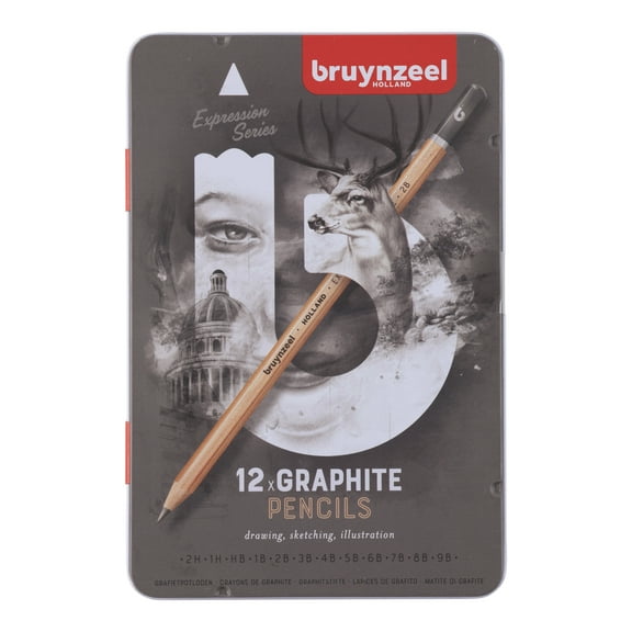 Bruynzeel Expression Graphite Set, 12-Pencil Set