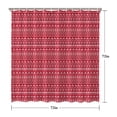 thumbnail image 5 of Red Christmas Pattern Shower Curtain 72"x72" ,Bathroom Decorative Shower Curtains Set with 12 Hooks,Modern Waterproof Washable Shower Curtain, 5 of 6