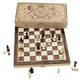 thumbnail image 2 of Juego de ajedrez Amerous plegable de madera con piezas magnéticas de 30 x 30 cm, 2 of 8