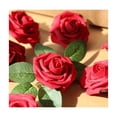thumbnail image 2 of Rosas Artificiales Decoración Flor 8 Cm 25pcs ROJAS, 2 of 5