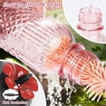 thumbnail image 5 of Glass Hummingbird Feeders for Outdoors, 16 OZ Pink Hummingbird Feeder with 4 Bee Guard Feeding Ports & Built-in Ant Moat, Humming Bird Feeder, Gifts for Women Mom,1 Pack, 5 of 7
