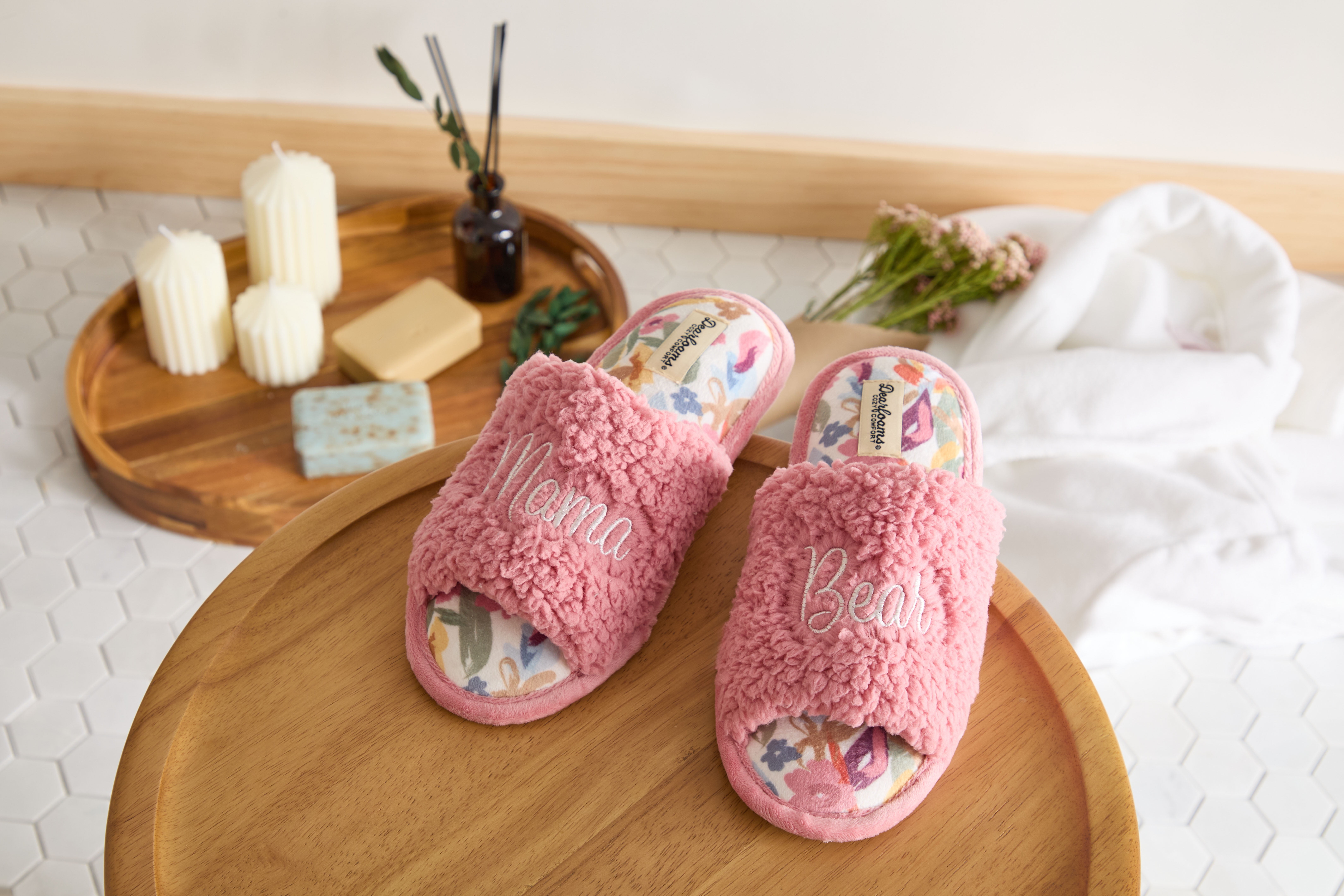 Dearfoams Cozy Comfort Women's Mama Bear Scuff Slippers