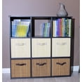 thumbnail image 2 of Seta Direct, Natural Bamboo Foldable Storage Cubes Bins Shelf Organizer [3 Pack], 2 of 6
