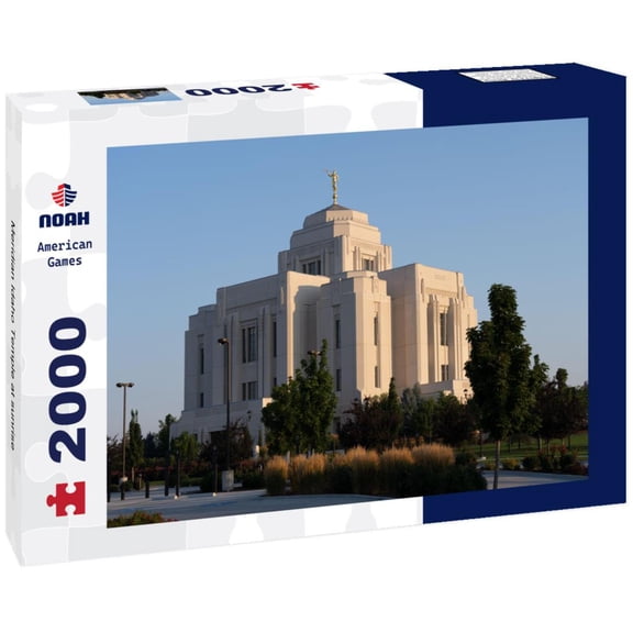 Noah Jigsaw Puzzle Meridian Idaho Temple at sunrise 2000 pieces