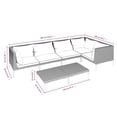 thumbnail image 4 of vidaXL 6 Piece Garden Lounge Set with Cushions Poly Rattan Dark Grey, 4 of 5