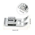 thumbnail image 2 of Uxcell uxcell 2pcs Zig Zag Straight Presser Feet Sewing Machine Presser Foot ,Silver, 2 of 4