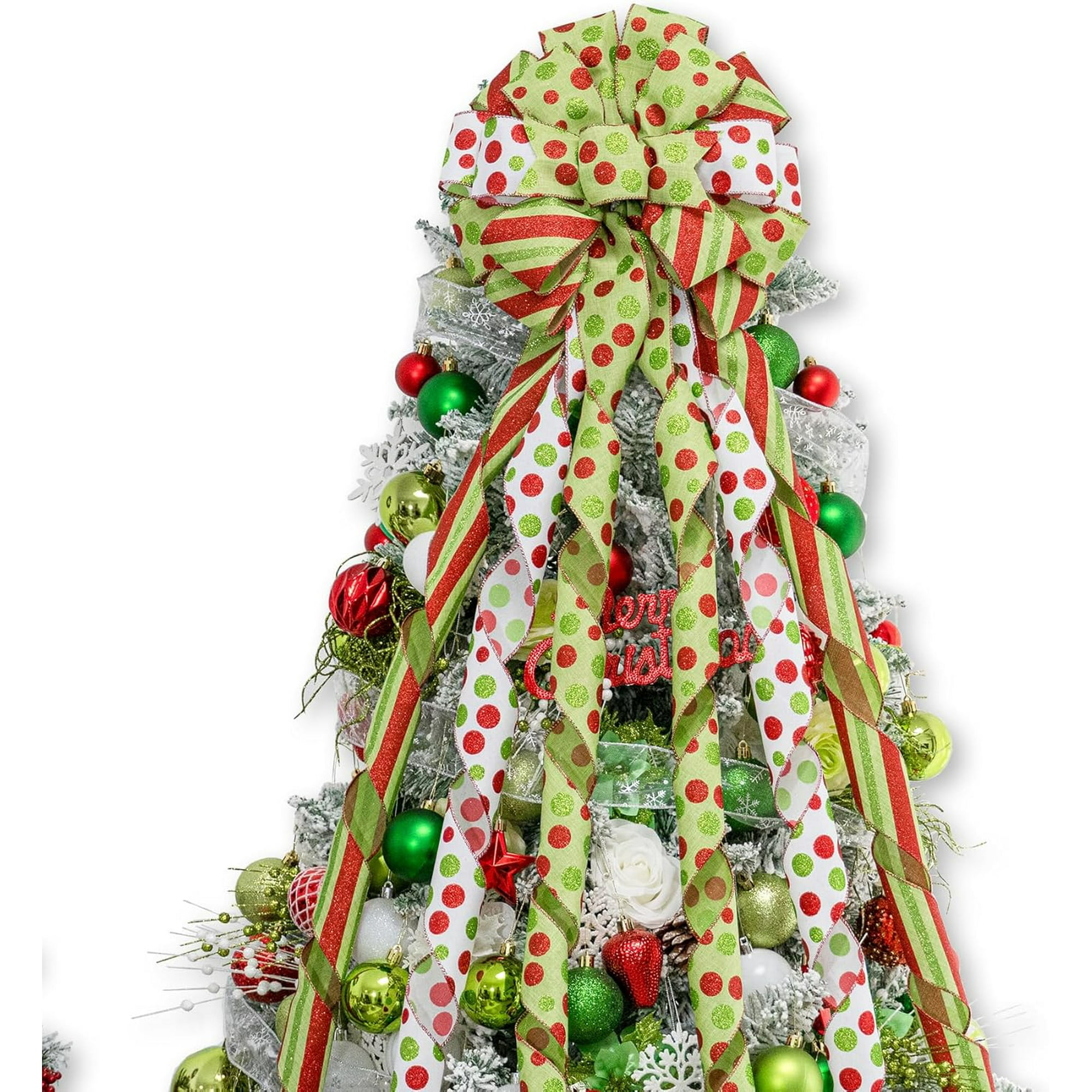 Noeuds Verts Pour Sapin De Noël - France