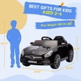 thumbnail image 4 of SUSIELADY 12V Kids Electric Ride On Car Licensed Mercedes-Benz CLS 350, Parent Remote Control, Four Wheel Suspension, Music, Power Display, Outdoor Toys for Boys Girls Toddlers Ages 2-4, Black, 4 of 8