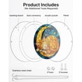thumbnail image 6 of 83 Pieces Acrylic Puzzles Suncatcher Window Hanging, 6.7 Inch Acrylic Jigsaw Puzzle Suncatcher, Acrylic Puzzles Garden Decoration for Birthday Mothers Day Gift Home Decor (Starry Moon Cat), 6 of 16