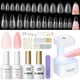 thumbnail image 1 of Kit de uñas de gel PEACECOLOR Almond con 240 puntas de uñas transparentes, 1 of 9