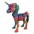 thumbnail image 2 of Skeleton Unicorn Figurine  Articulated Gothic Fantasy Desk Fidget for Teens & Adults  Mythical Collectible & Stress Relief  3D Printed, 2 of 2