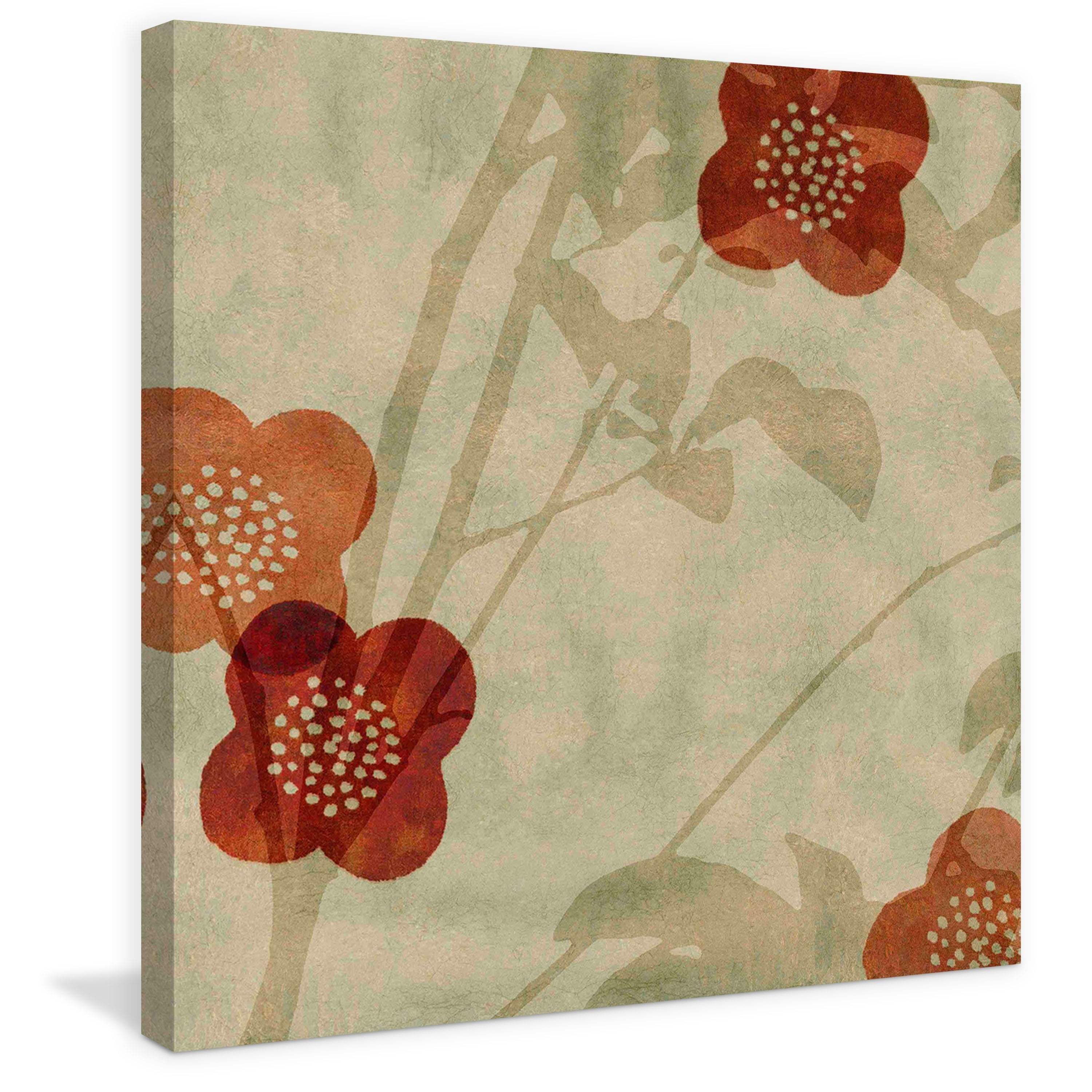 "Orange Blossoms" Painting Print on Wrapped Canvas