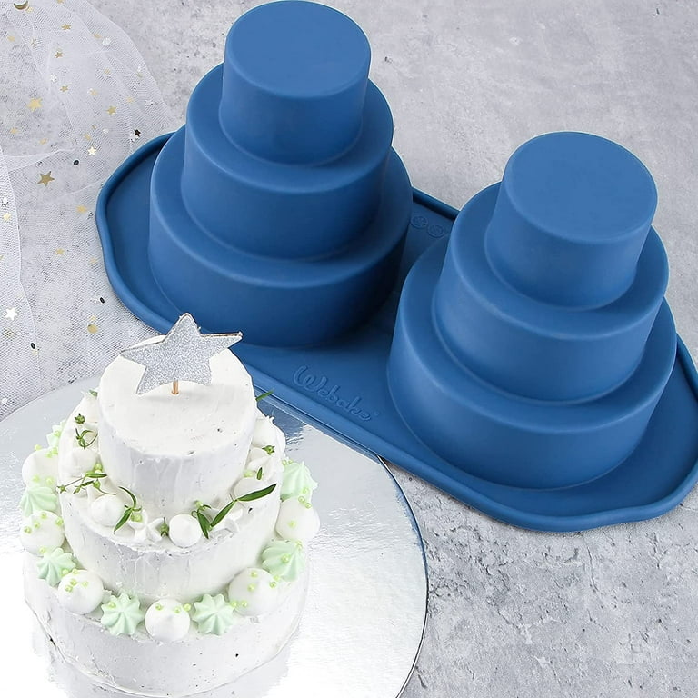 Set of 5 Metal Baking Molds, Individual Cake Molds, Jello Molds 