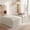 Beige, variant on Gericco Set of 2 Ottoman, 31"W Oversized Rectangle Corduroy Compression Pouf Ottoman, Foot Stool for Living Room, Bedroom