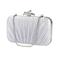 thumbnail image 2 of New Light Pink Women's Evening Bag Elegant Pleated Clutch Bag Formal Wedding Prom Dress Matching Pleated Handbag Crotch Purse, 2 of 9