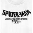 thumbnail image 2 of Women's Spider-Man: Across the Spider-Verse Movie Logo Black  Graphic Tee White Small, 2 of 4