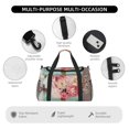 thumbnail image 4 of Disketp Vintage Typewriter Floral Bolsa de Viaje Tipo Duffle, Bolso de Mano para Fin de Semana para Mujer, Bolsa de Gimnasio Ligera para Hombre, Esencial para Viajes, 4 of 7