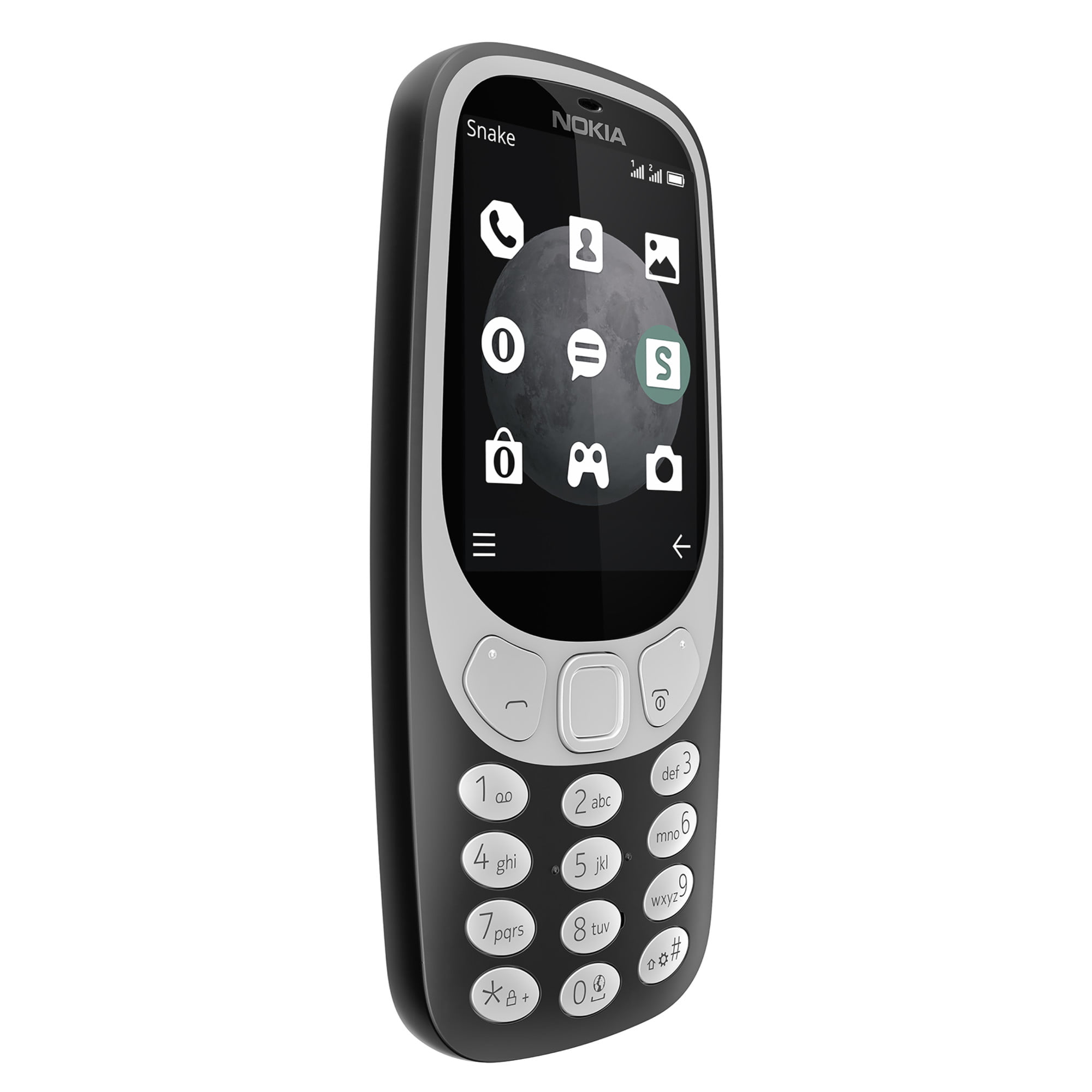 Atlas Gå glip af Modsigelse Nokia 3310 TA-1036 Unlocked GSM 3G Android Phone - Charcoal - Walmart.com