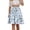 Skirt 292# Blue, variant on oqasdz Floral Prints A Line Skirts for Women High Waist with Flowy Design Ruffle Pleated Casual Loose Fit Summer Skirt for Outdoor Daily Wear