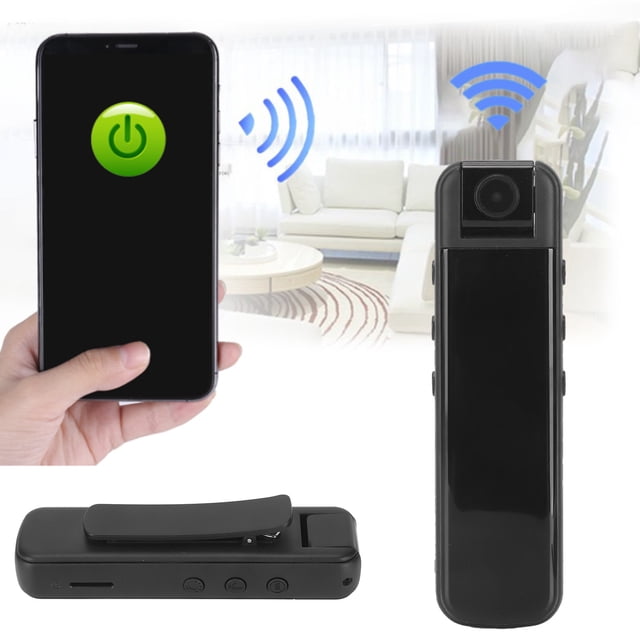 Cámara WiFi Portátil, Pequeña Cámara De Seguridad Visión Nocturna Soporte Silencioso Conexión OTG Para Para Para Oficina