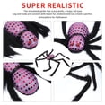 thumbnail image 2 of Araña Peluda De Halloween De 29.5 Pulgadas Con Ojos Rojos Cabeza De Calavera Araña De Felpa Decoración Pierna Ajustable Accesorios De Miedo Juguete Colgante Para Interior Y Exterior Yuarrent HA027547-05, 2 of 6