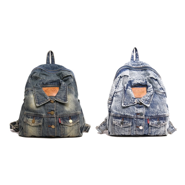 ROZYARD Fashionable Jean Backpack with Spacious Designs 