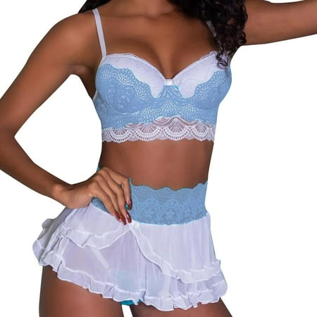 

Women s Doll Underwear Thong Lace Bra Underwear Set