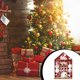 thumbnail image 4 of Yuarrent 70 unidades/Kit de colgante de Navidad de plástico para boda, hogar, Hotel, jardín, porche, decoraciones colgantes, bolas, adornos Kits de decoración para fiestas Rojo blanco Yuarrent HA065335-02, 4 of 6
