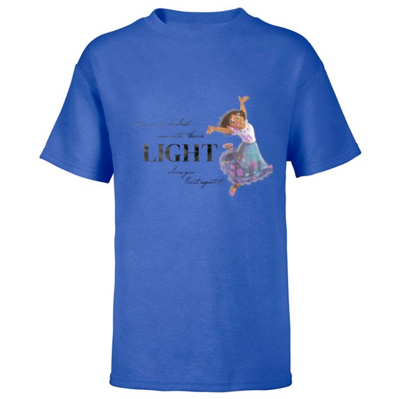 Disney 100 Anniversary Encanto Mirabel D100 Quote Light - Short Sleeve T-Shirt for Kids - Customized-Royal