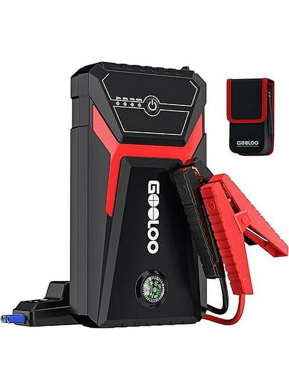 GOOLOO Car Jump Starter,1500A Peak  12V Battery Jump Box with Quick Charge Out(Up to 6.0L Gas and 4.0L Diesel Engines),GE1500 Portable Battery Booster Pack Power Bank Car Starter