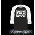 thumbnail image 2 of Shop4Ever Men's Just A Girl Who Loves Anime Raglan Baseball Shirt XXX-Large Black/White, 2 of 4