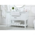 thumbnail image 3 of Elegant Decor Clement 48" Aluminum MDF Single Bathroom Vanity in White, 3 of 3