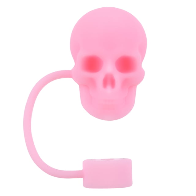 Tapas Paja Con Forma Calavera Silicona 10 Mm A Prueba Polvo para 30 Y 40 Oz