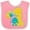 Pink and White, variant on Inktastic First Birthday Monster Boys or Girls Baby Bib