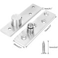 thumbnail image 2 of Charnière Rotative en Acier Inoxydable 2 Pièces Charnières de Porte Rotatives Charnières de Porte Pivotantes Charnières de Porte en Acier Inoxydable Charnière Rotative avec Vis pour Armoire de Porte, 2 of 6