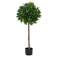 thumbnail image 4 of Indoor Plants 49" Artificial Topiary Bay Tree Ball With Pot, Set of 2,Artificial Flowers, 4 of 9