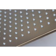 Cascada Ceiling Mount Rainfall LED Shower Head, (include Shower Arm) (12, Antique Brass)