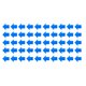 thumbnail image 1 of EeaseMX 50 pegatinas de flecha azul autoadhesivas de advertencia para suelo y pared., 1 of 7