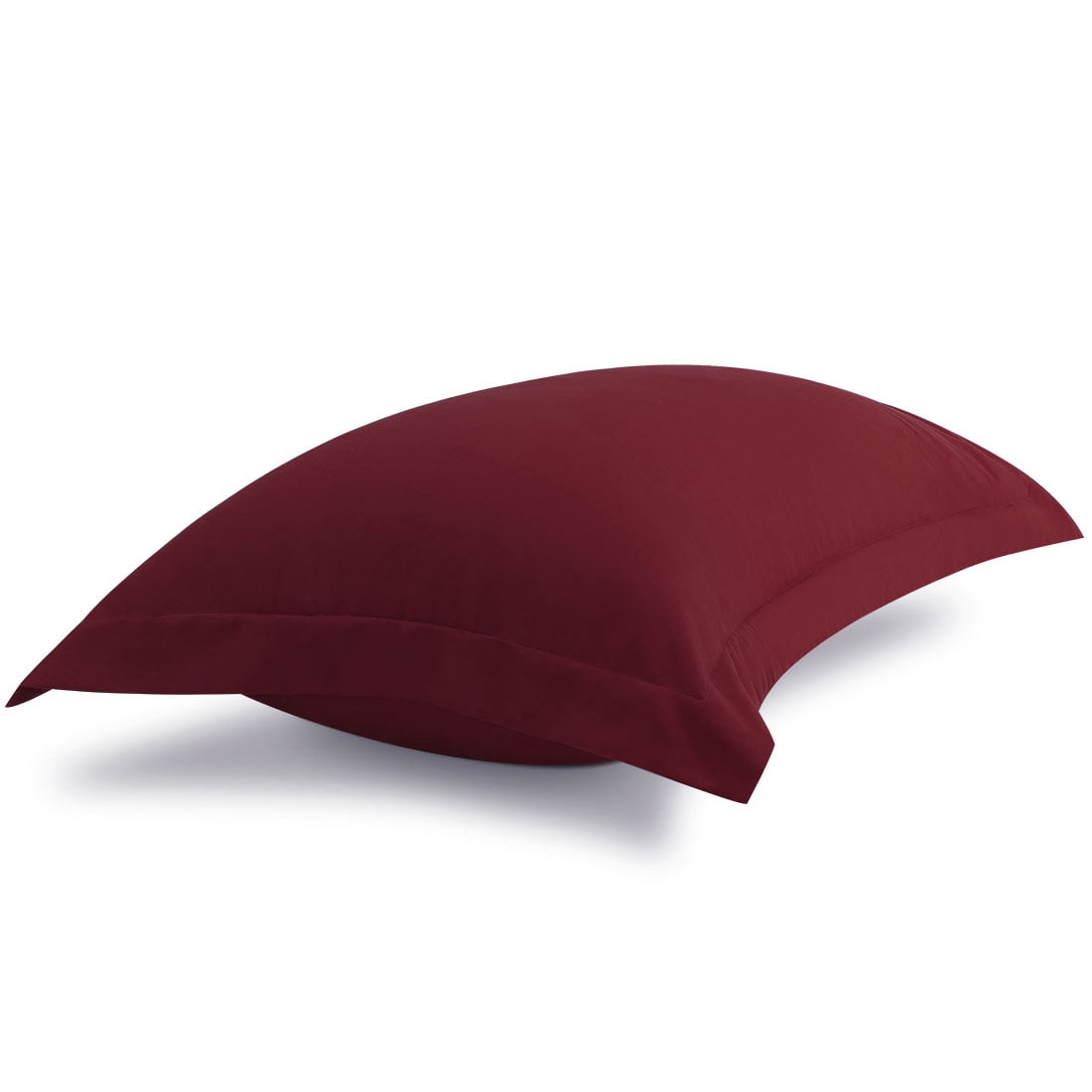 Unique Bargains 2-Pack Envelope Closure Pillow Sham King Burgundy