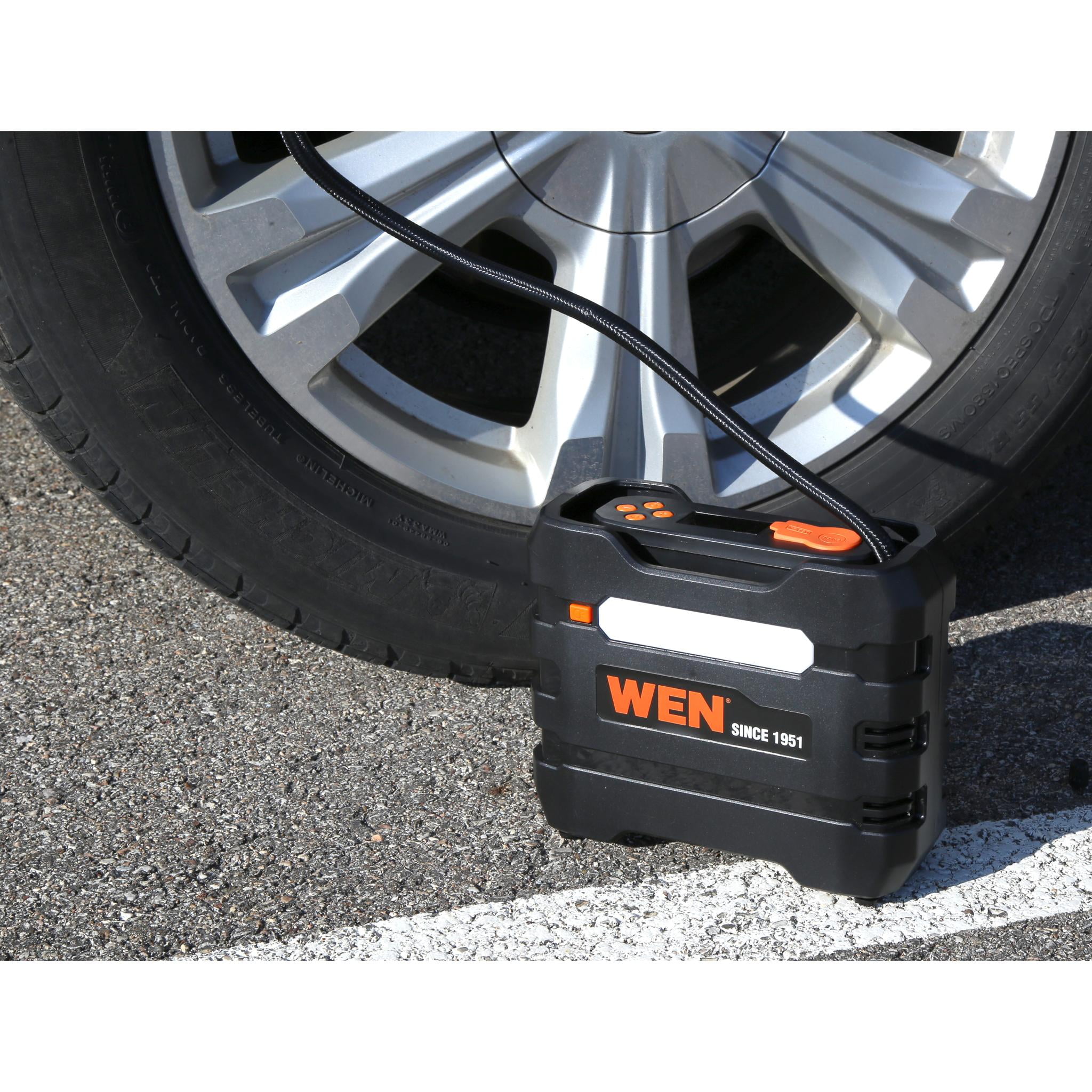 WEN 12V 90 PSI 0.8 CFM Portable Air Compressor, Tire Inflator