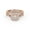 Rose Gold, variant on Twisted Infinity Double Halo Bridal Set Ring for Women, 0.90 Carat (ctw) Round Cut Lab Grown Diamond Engagement Wedding Ring In 14K White Gold Over Sterling Silver F-G-H, SI Quality -8.5