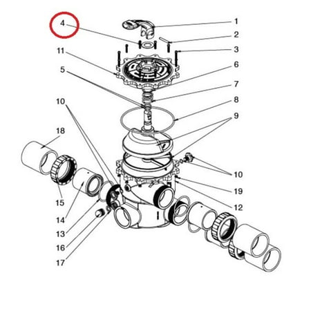 

50 mm Multiport Valve Non-Stick Handle Washer