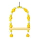 thumbnail image 2 of Juguete para pájaros de color brillante con hebilla de acero para mascotas, escalera colgante, puente, columpio para escalar Amarillo, 2 of 9