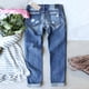 thumbnail image 4 of Pantalones vaqueros rotos QISIWOLE para mujer, con parches a cuadros, ajustados, desgastados y estilo boyfriend, 4 of 5