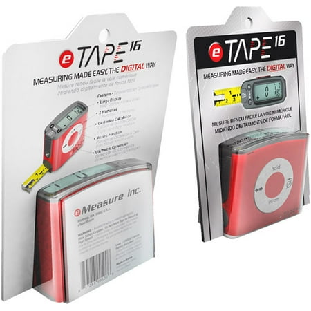 eTape16 16' Bluetooth Digital Tape Measure