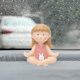 thumbnail image 2 of Bonita figura de pose de yoga, decoración de contemplación, resina decorativa, creativa y única, conejita para estantería de alféizar de ventana, para niñas, mujeres y amigas. Estilo loto, 2 of 9
