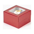 thumbnail image 2 of Dozen Red Cupcake Boxes with clear window (set of 12), 2 of 2