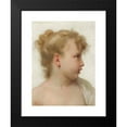 thumbnail image 2 of William Bouguereau 15x18 Black Modern Framed Museum Art Print Titled - Study; Little Girl's Head (Profile Face) (1888), 2 of 5
